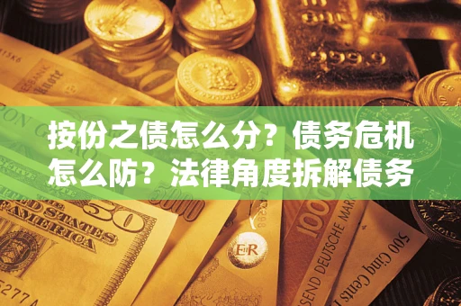 武汉按份之债怎么分？债务危机怎么防？法律角度拆解债务分配与风险自保指南