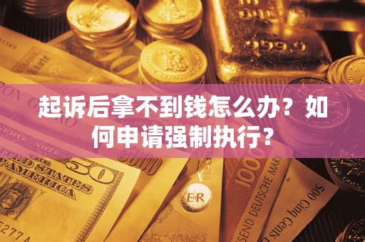 武汉起诉后拿不到钱怎么办？如何申请强制执行？