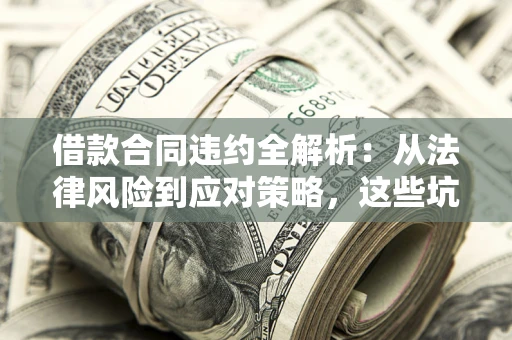 武汉借款合同违约全解析：从法律风险到应对策略，这些坑别再踩！