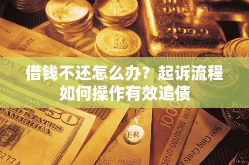 武汉借钱不还怎么办？起诉流程如何操作有效追债