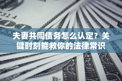 武汉夫妻共同债务怎么认定？关键时刻能救你的法律常识