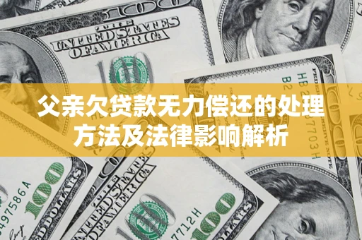 武汉父亲欠贷款无力偿还的处理方法及法律影响解析