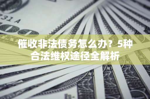武汉催收非法债务怎么办？5种合法维权途径全解析